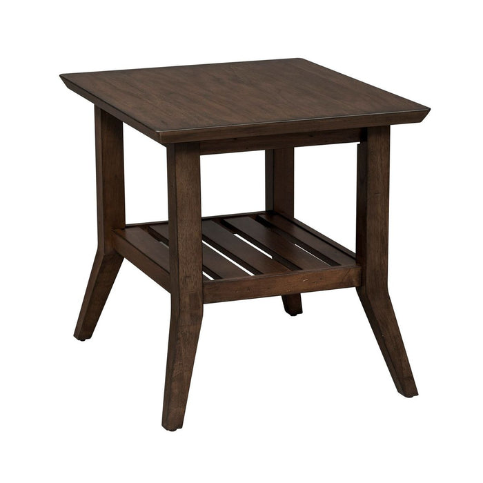 Liberty Furniture Ventura Blvd Rectangular End Table in Bronze