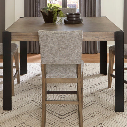 Cedar Fork - Square Counter Height Dining Table - Smoked Arabica