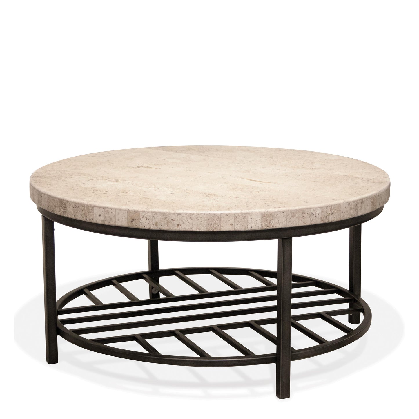 Capri - Round Cocktail Table - Alabaster Travertine