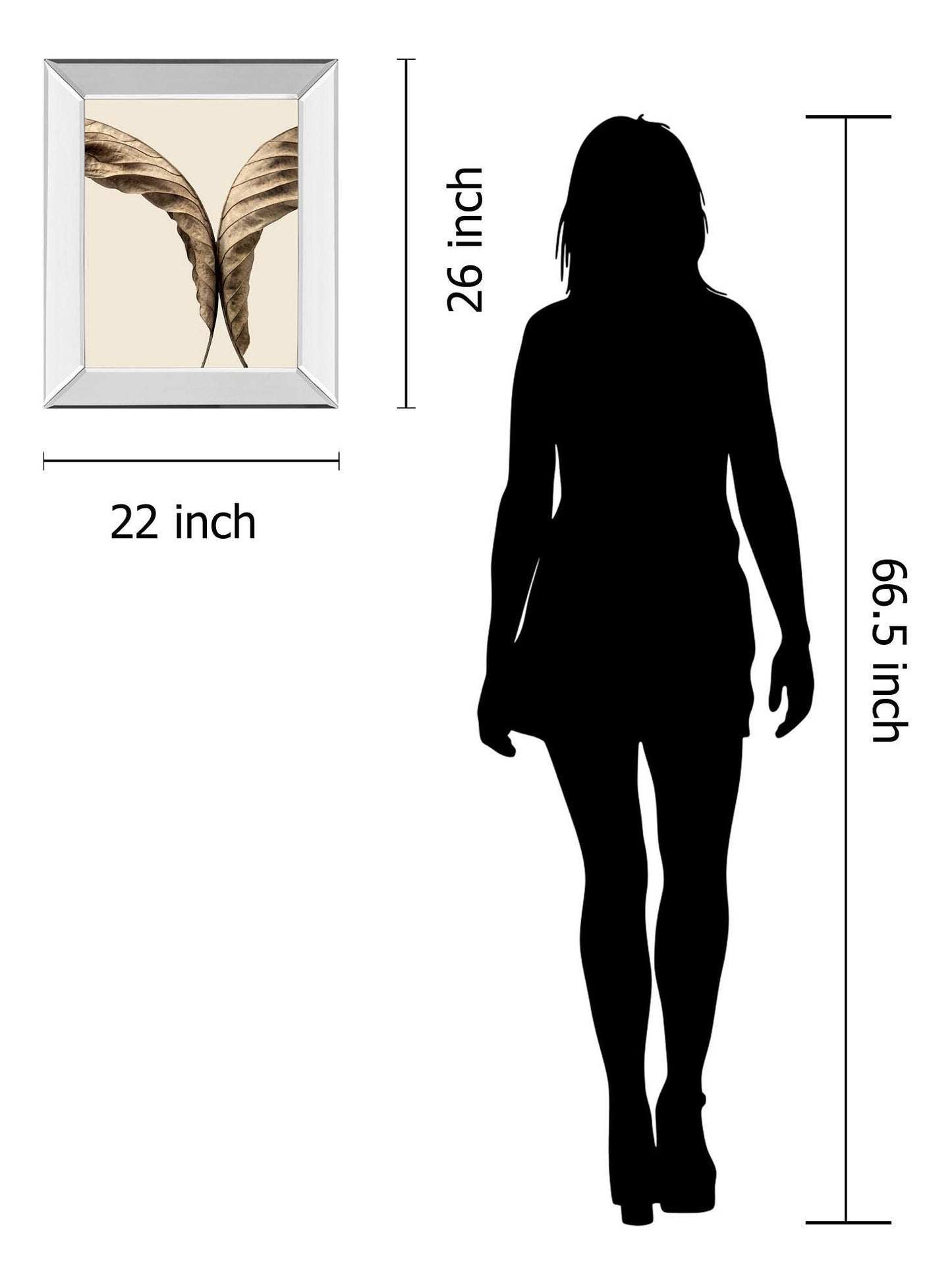 Turning Leaves Il By Jeff Friesen - Mirror Framed Print Wall Art - Dark Brown