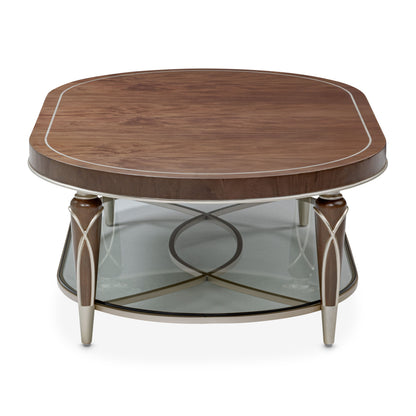 Villa Cherie - Oval Cocktail Table - Hazelnut