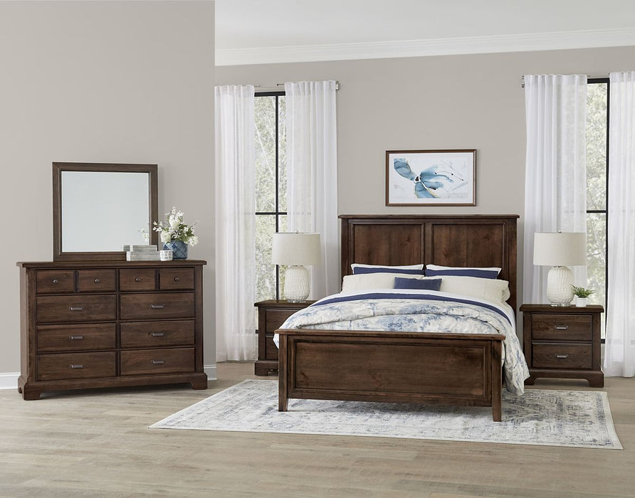 Vaughan Bassett Lancaster County Landscape Mirror in Amish Walnut