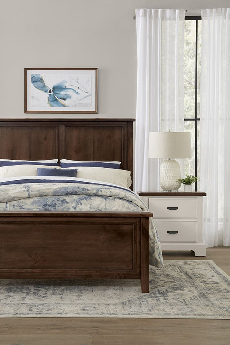 Vaughan Bassett Lancaster County 2 Drawer Nightstand in Dove Grey