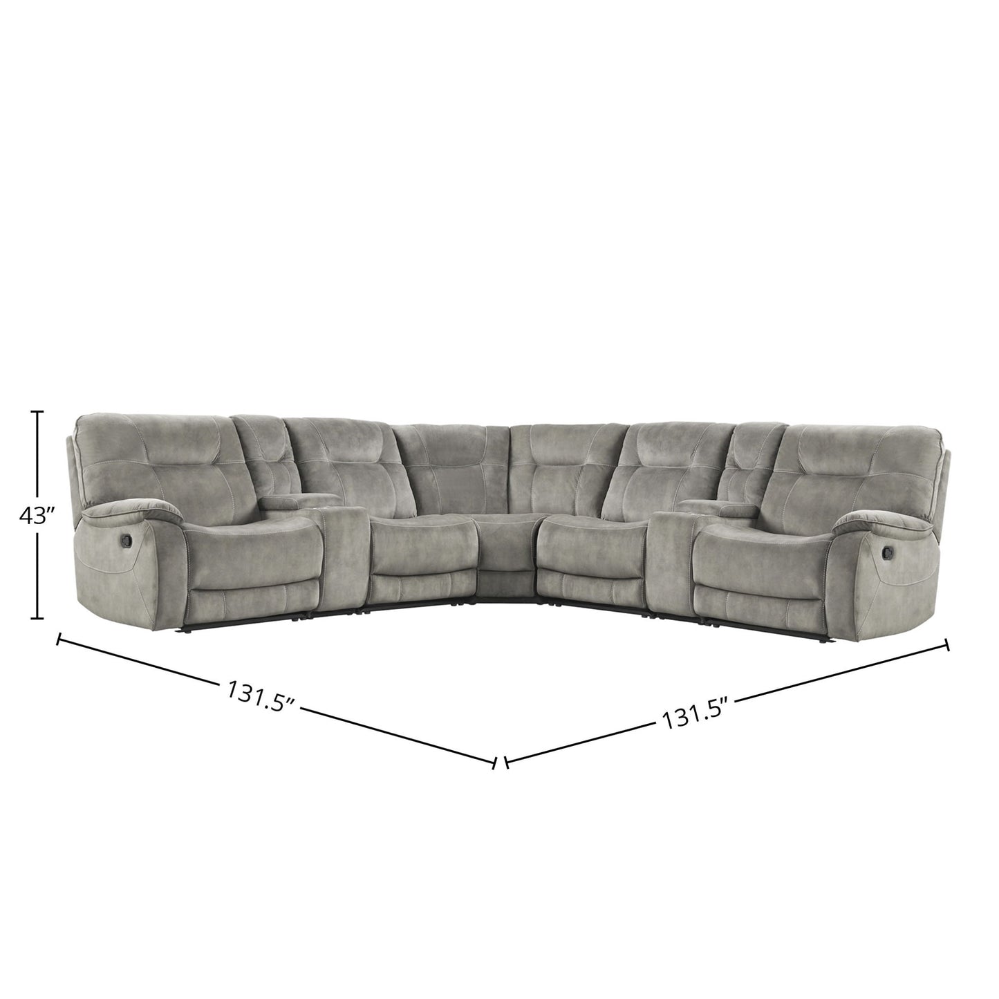 Cooper - Modular Manual Reclining Sectional