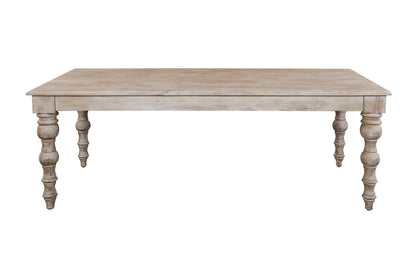 Crossings - Eden Rectangular Dining Table With 4 Upholstered Chairs - Toasted Tumbleweed & Pearl Silver