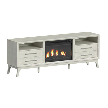 Westland - 4 Piece Entertainment Unit With 71" TV Console - Almond