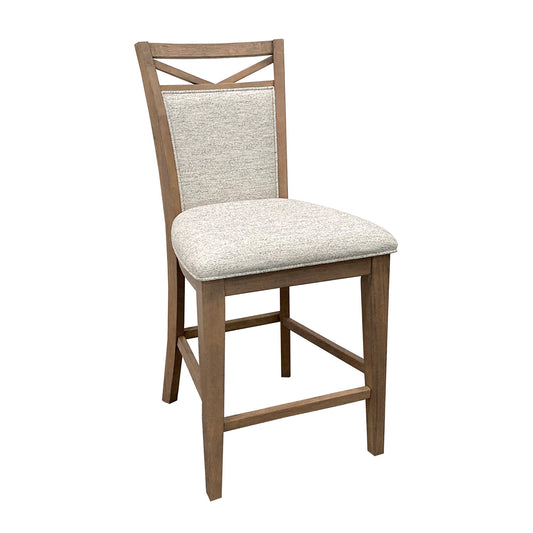 Americana Modern Dining - Upholstered Fabric Counter Chair (Set of 2) - Cotton