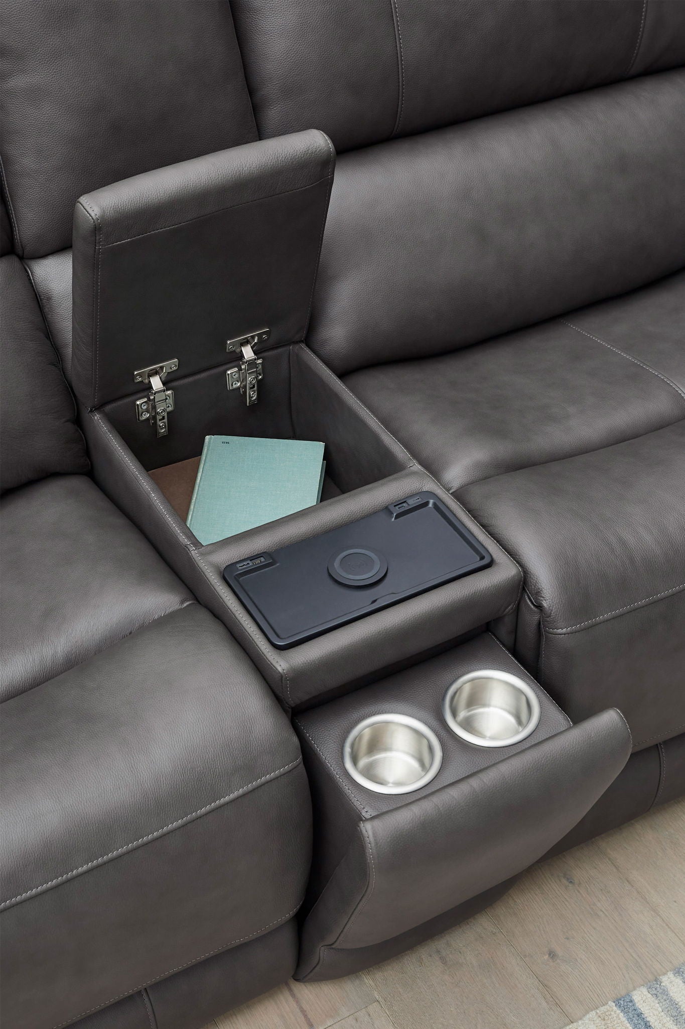 Belmont - Zero Gravity Power Reclining Sectional With Power Adjustable Headrests