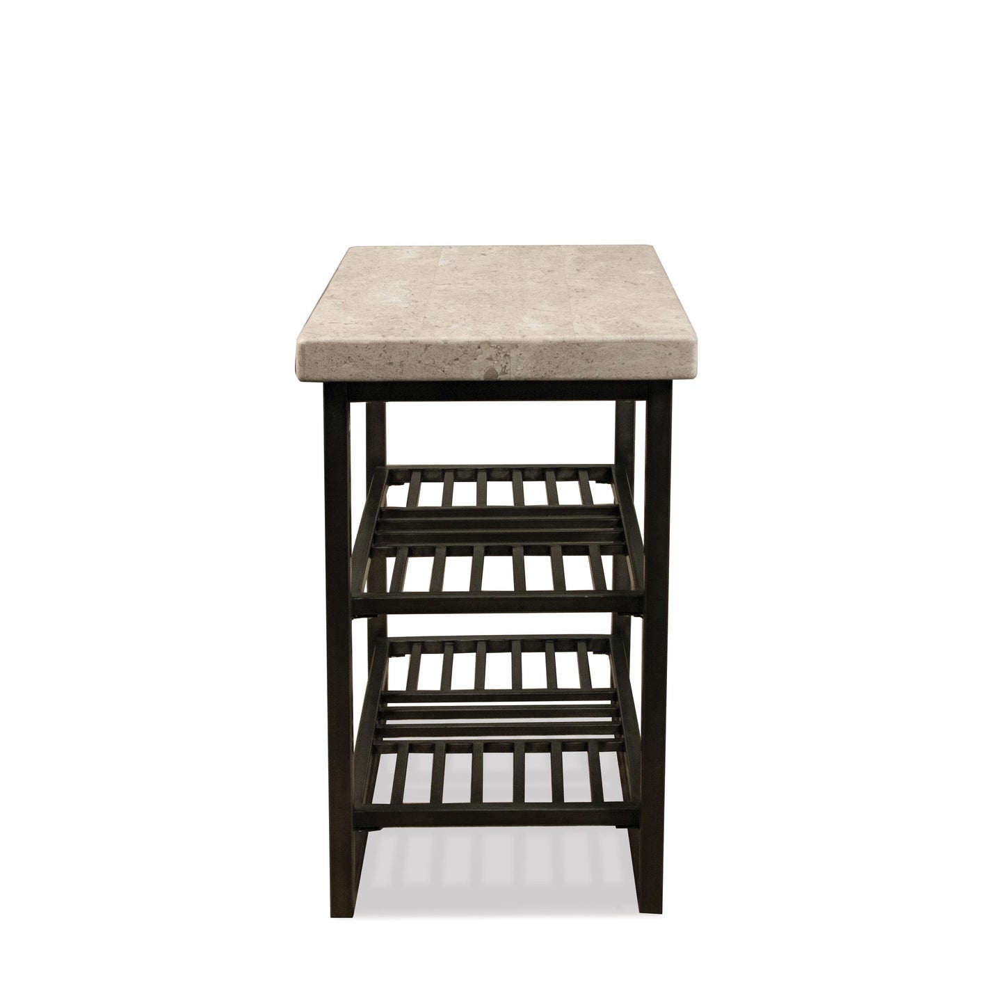 Capri - Chairside Table - Alabaster Travertine