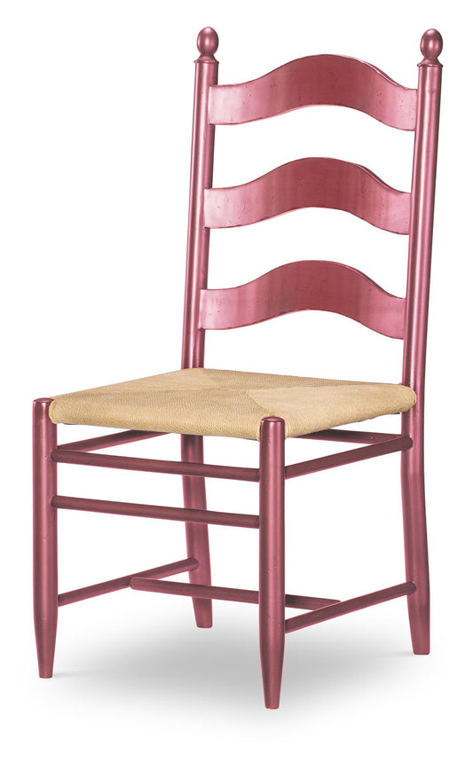 Vintage Market - Rush Seat Ladder Back Side Chair - Spiced Apple