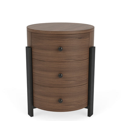 Nova - Chairside Table - Nouveau Walnut