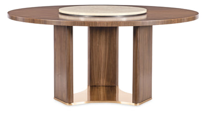 Eleana - Round Dining Table - Medium Wood