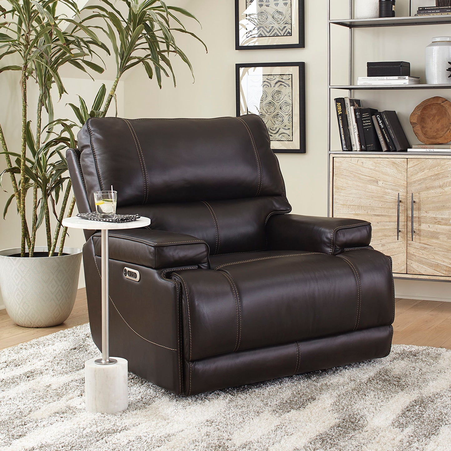 Whitman - Powered By Freemotion Cordless Power Recliner (Set of 2)