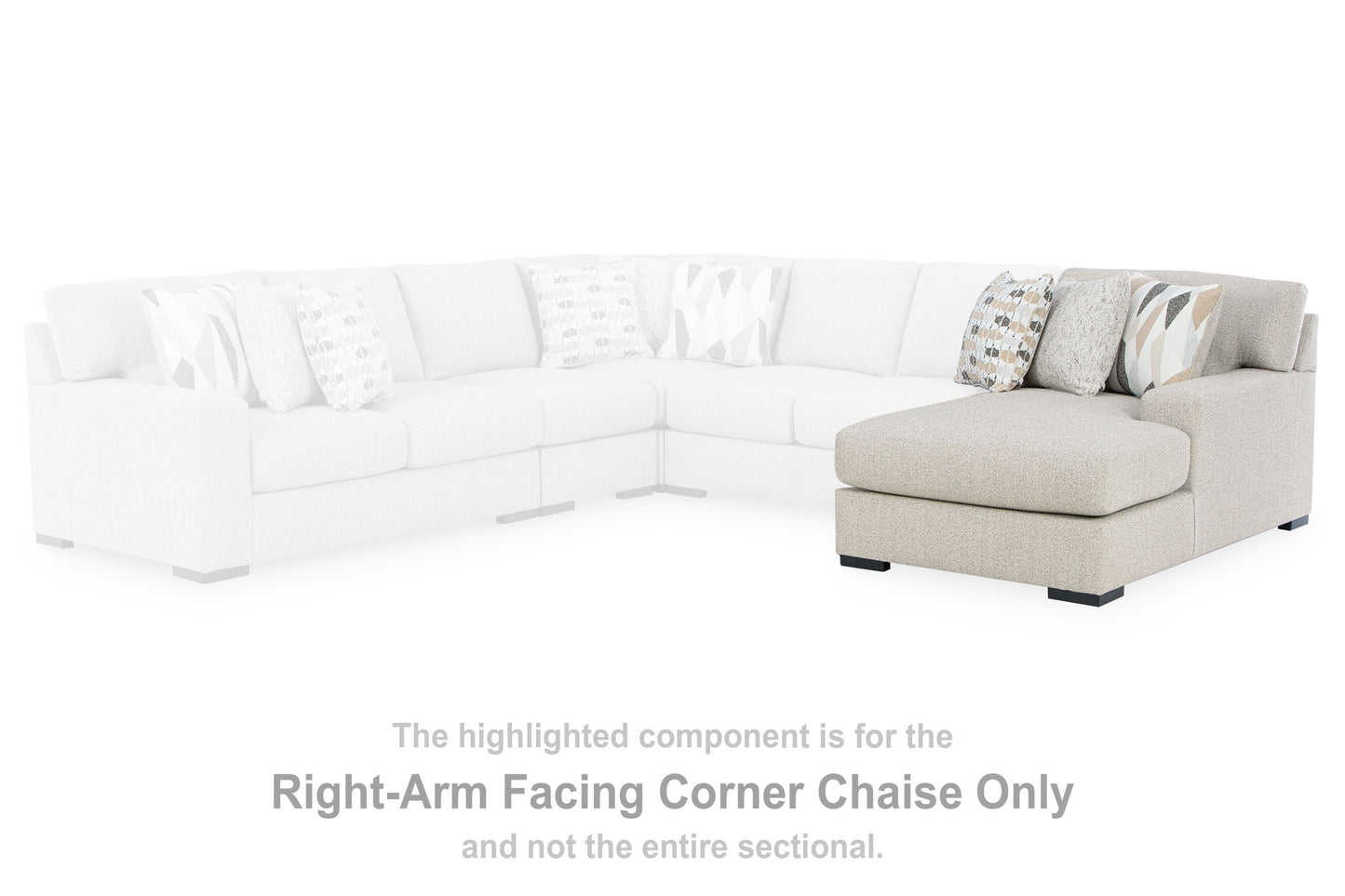 LaureLGrove - RAF Corner Chaise - Pebble