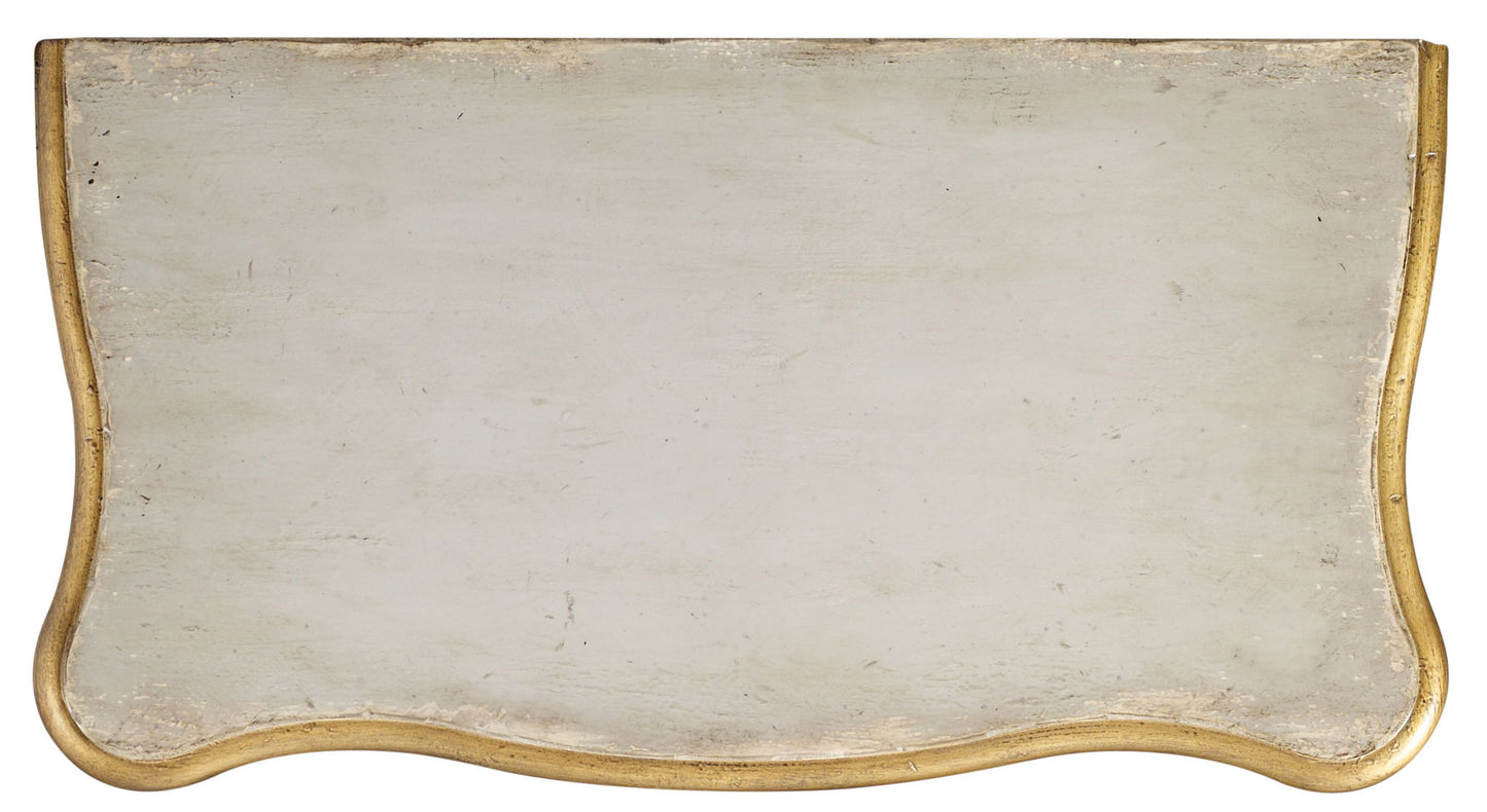 Melange - French 2-Drawer Chest - Pearl Silver