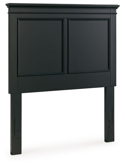 Lanolee - Twin Panel Headboard - Black