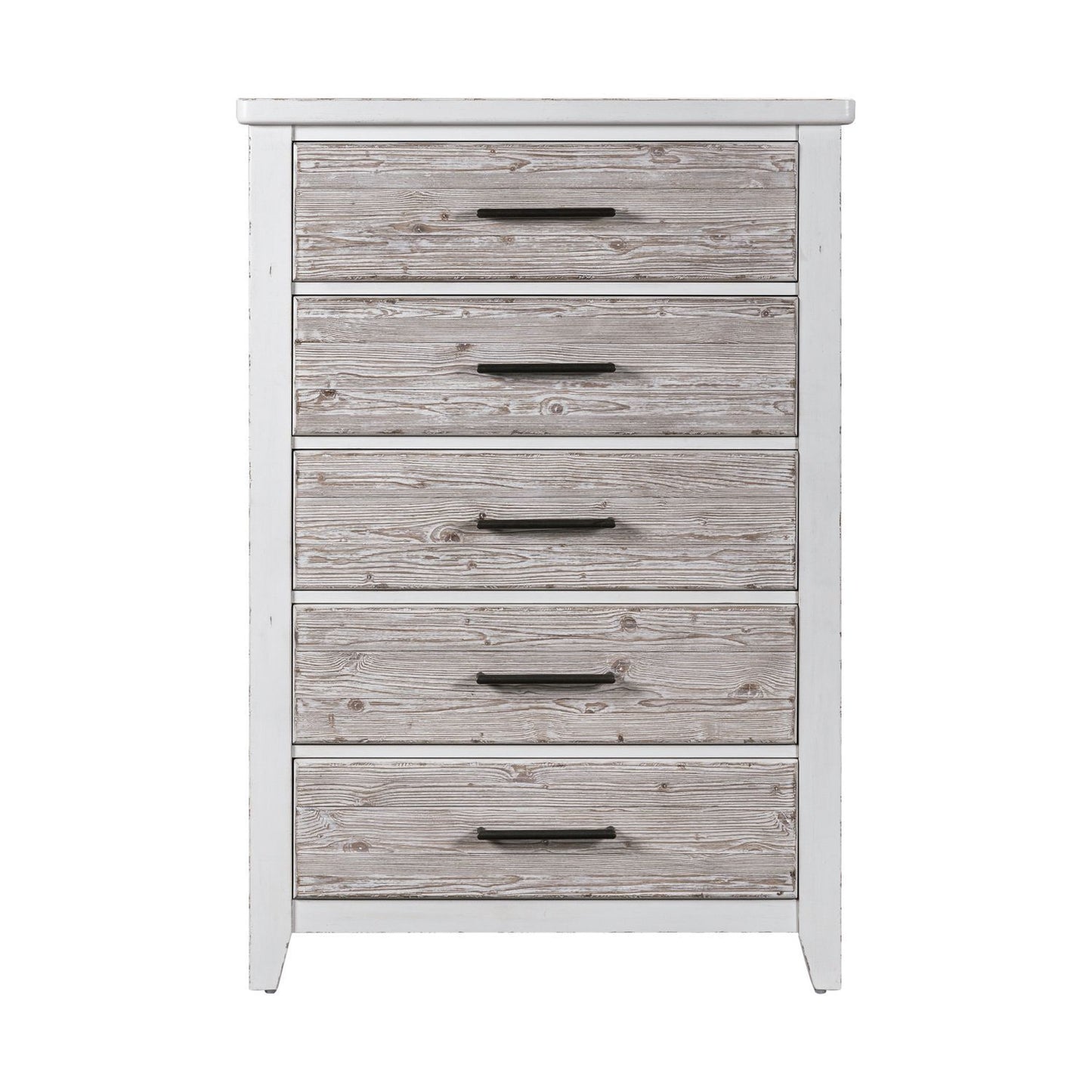 Backroads - 5 Drawer Chest - Weathered White