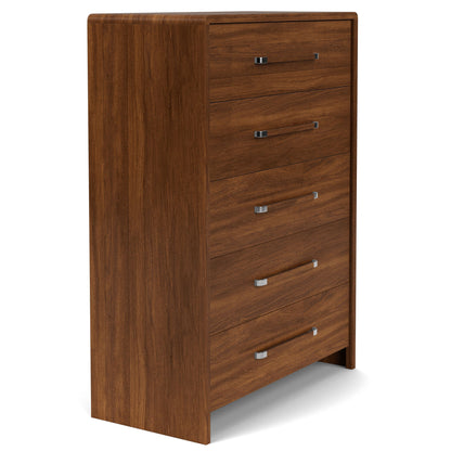 Elsie - 5 Drawer Chest - Dark Brown