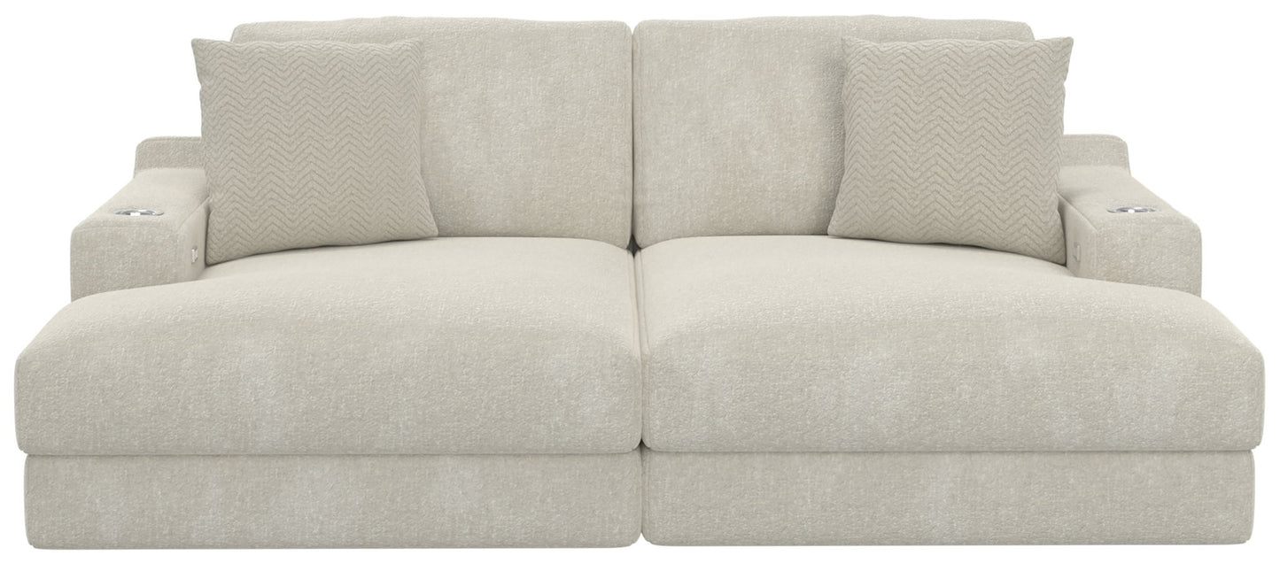 Cozy - 2 Piece Double Wide Chaise With USB Charging Ports