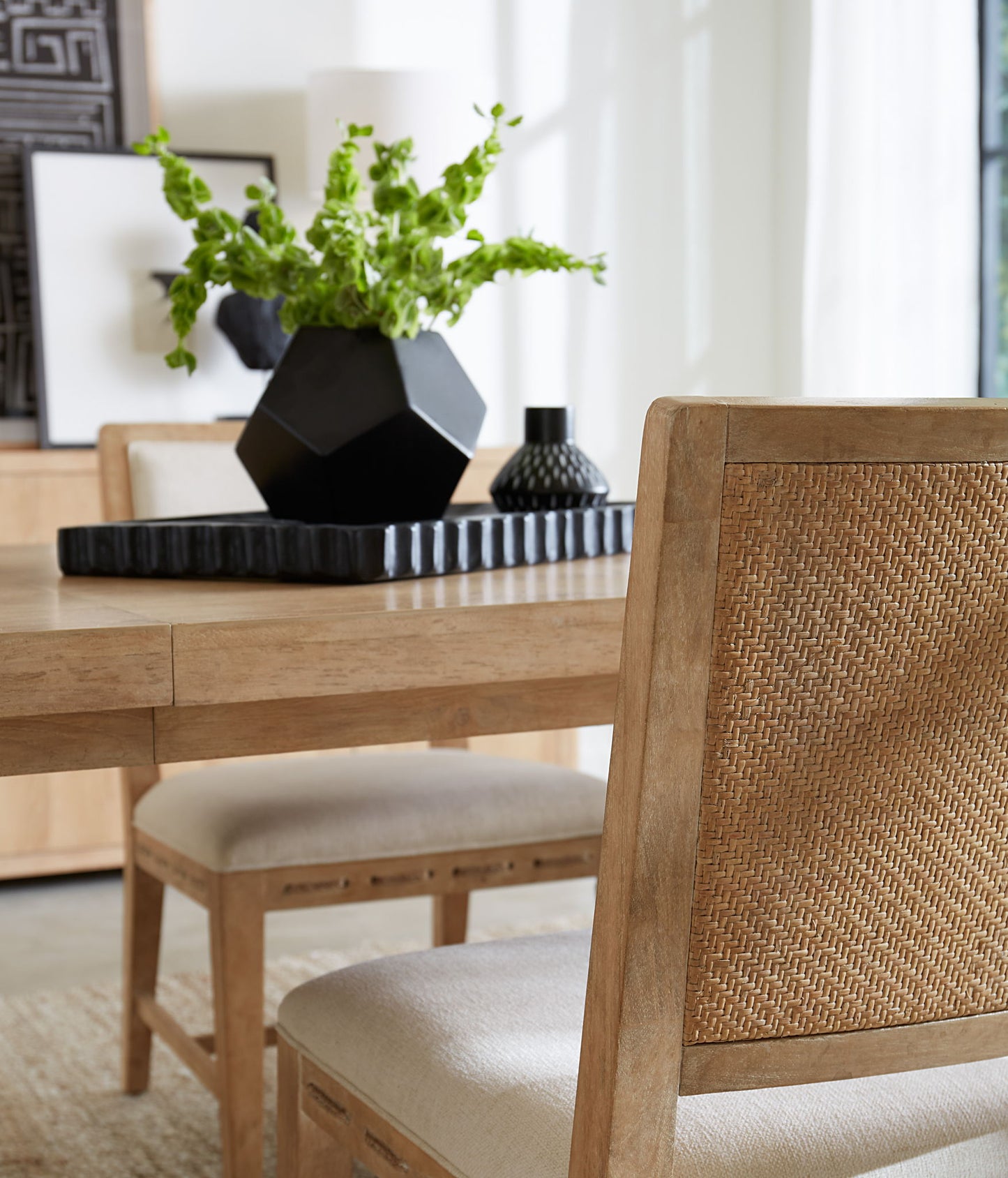Retreat - Rectangle Dining Table With 1-22" Leaf - Beige