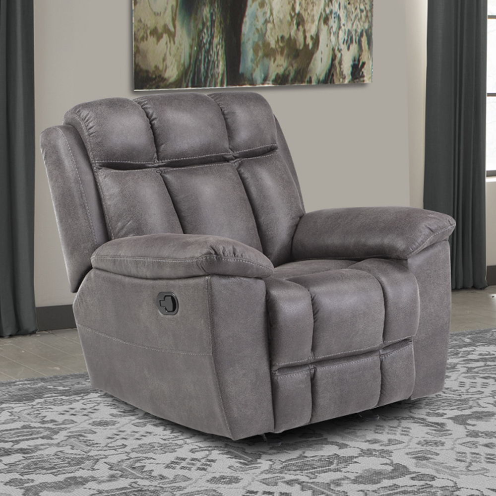 Goliath - Manual Glider Recliner - Arizona Grey