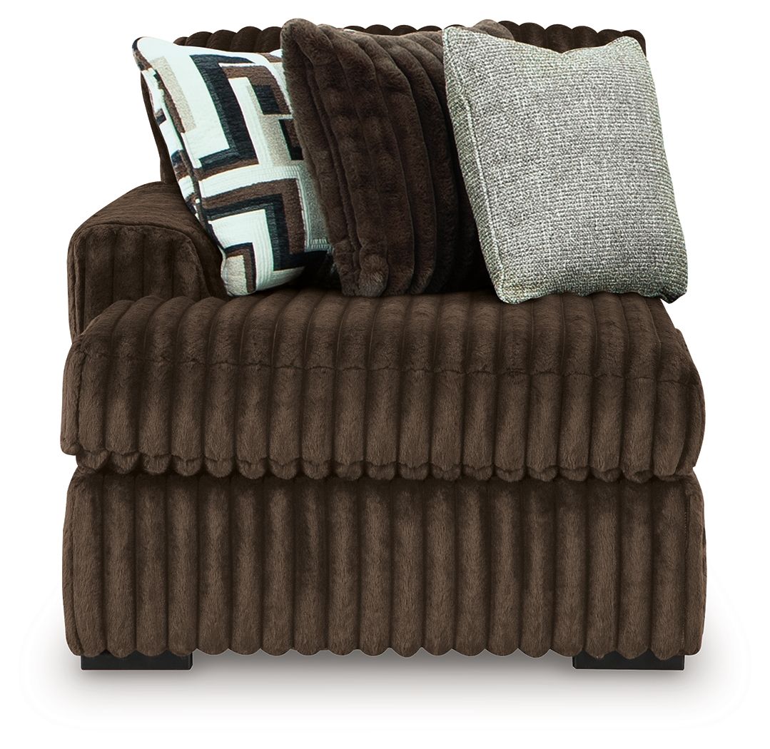 Midnight-Madness - LAF Corner Chaise - Chocolate
