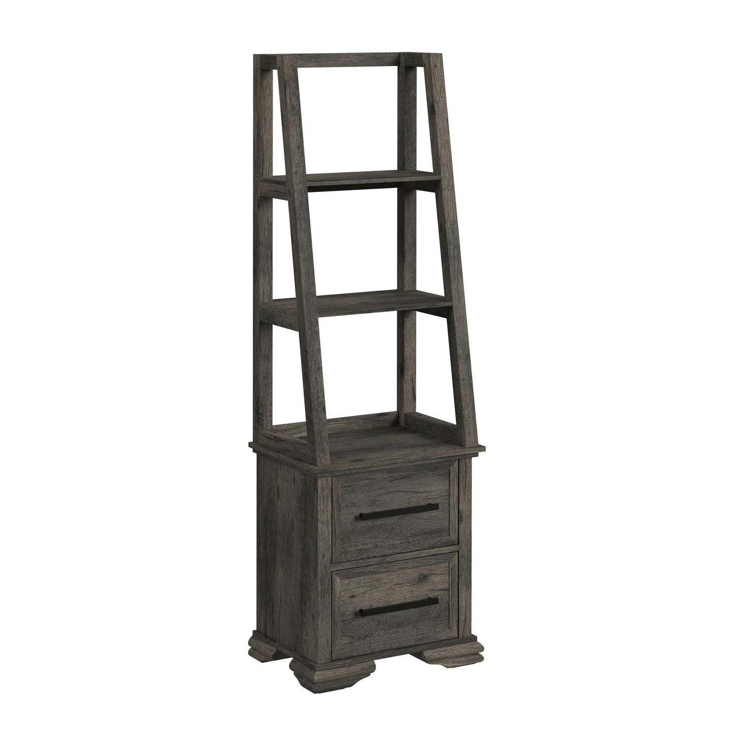 Park Ridge - 4 Piece Entertainment Unit With 71'' TV Console - Charcoal