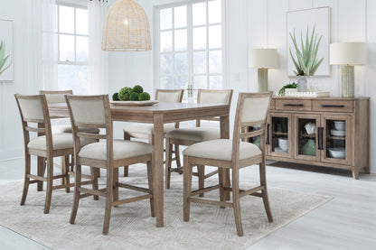 Breckenridge - Dining 72" Counter Height Table - Medium Brown