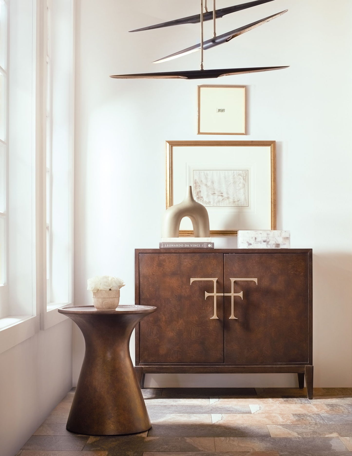 Melange - Barron Accent Table - Bronze