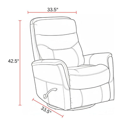 Gemini - 33.5" Swivel Glider Recliner (Set of 2)