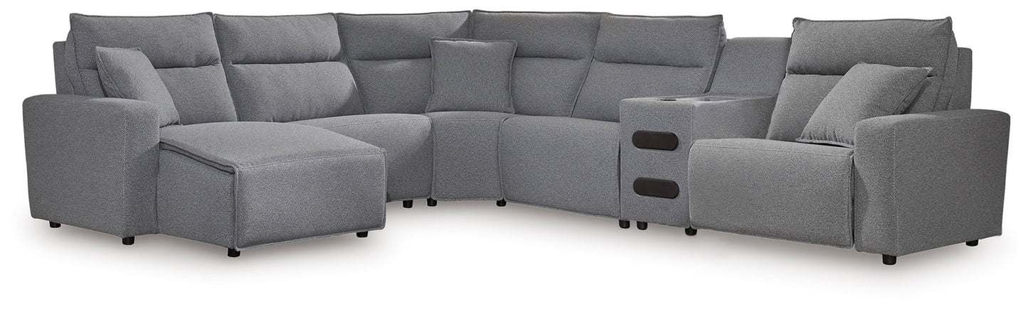 Modmax II - Reclining Sectional - Salt And Pepper