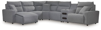 Modmax II - Reclining Sectional - Salt And Pepper