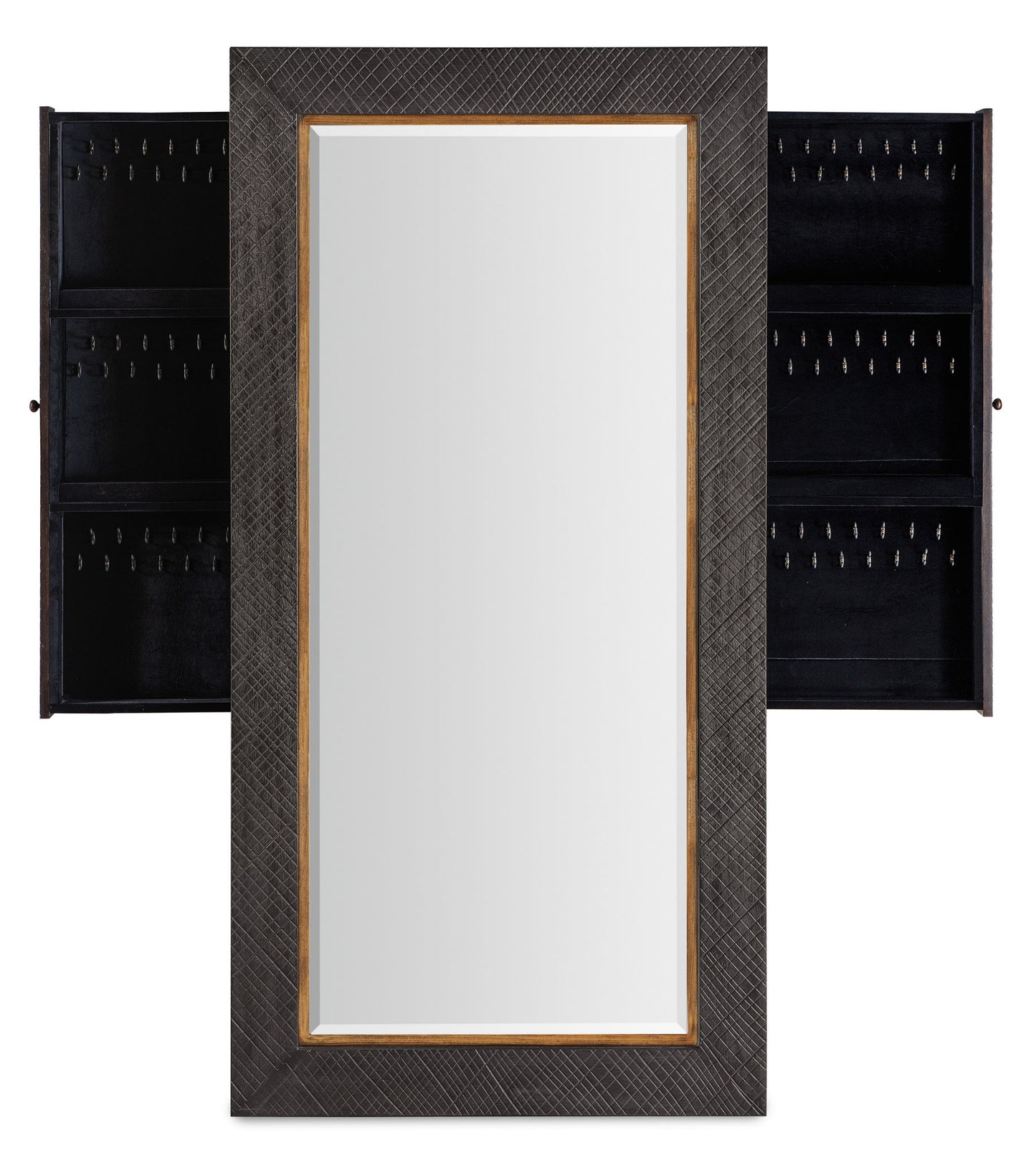 Big Sky - Floor Mirror With Jewelry Storage - Dark Gray