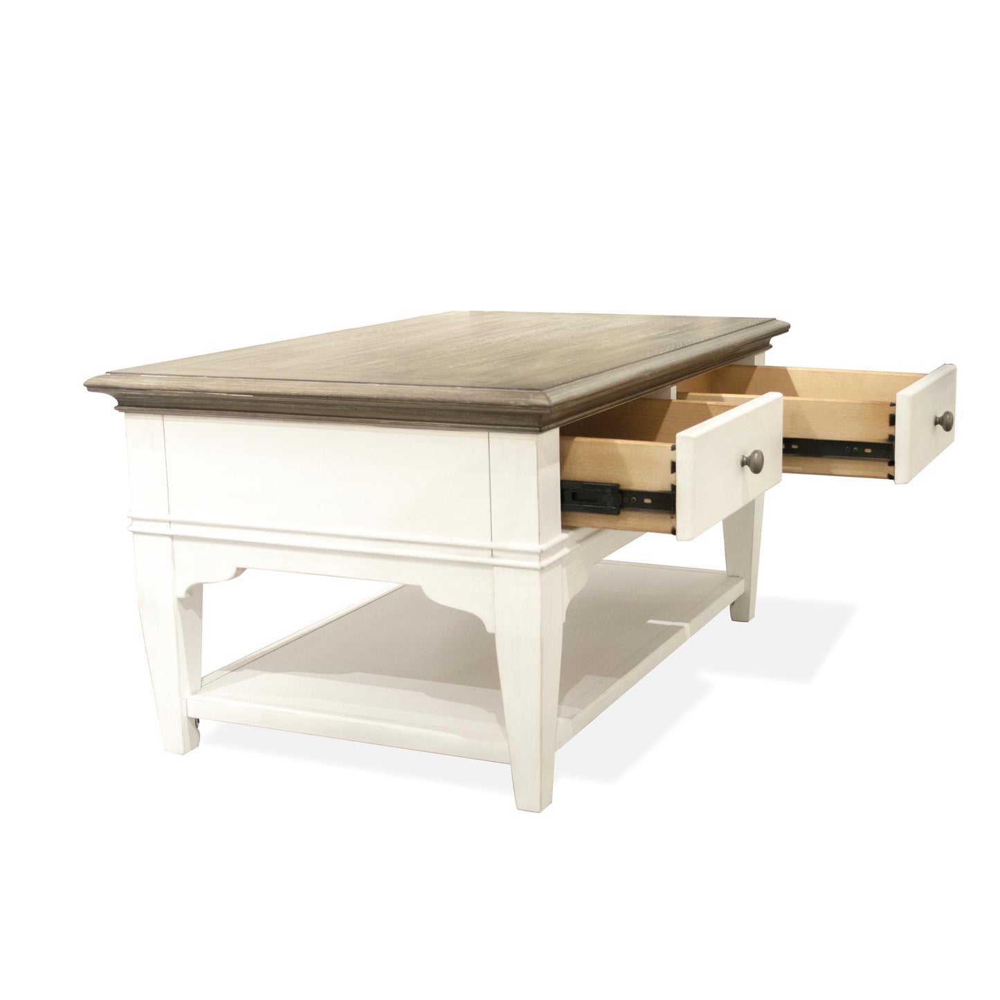 Myra - Leg Small Cocktail Table - Natural / Paperwhite