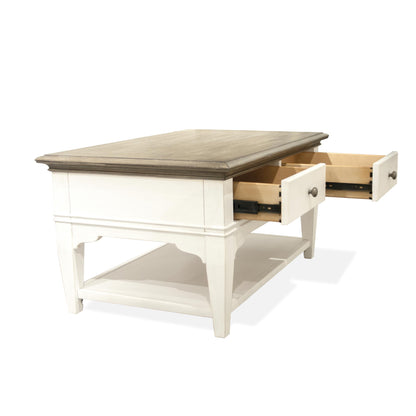 Myra - Leg Small Cocktail Table - Natural / Paperwhite