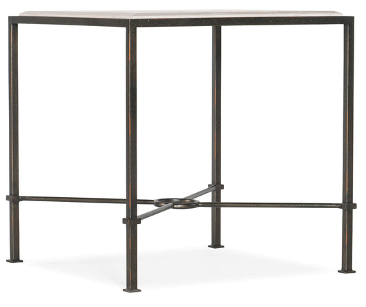 Melange - End Table - White