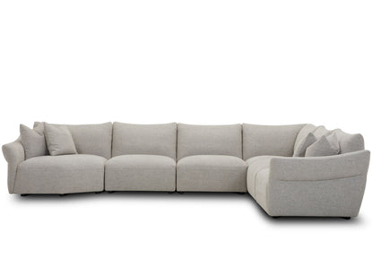 Playful - 6 Piece Modular Sectional - Canes Cobblestone