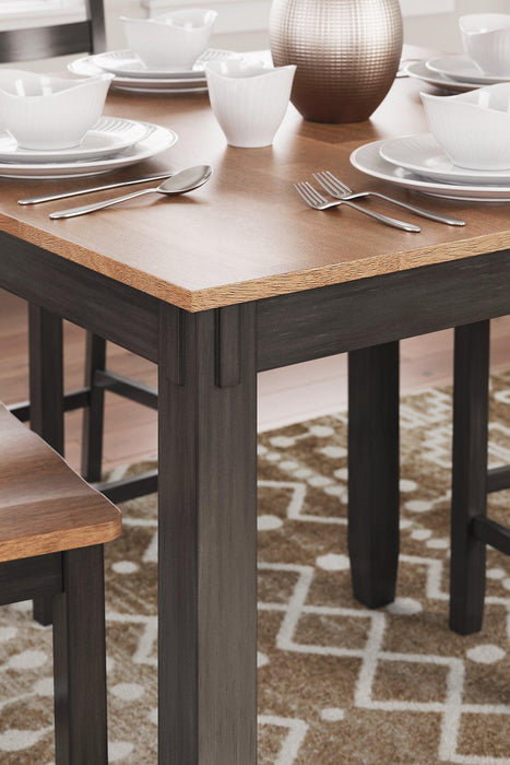 Gesthaven Counter Height Dining Table and 4 Barstools (Set of 5)