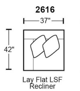 Catnapper McPherson Lay Flat LSF Recliner in Buff 2616 image