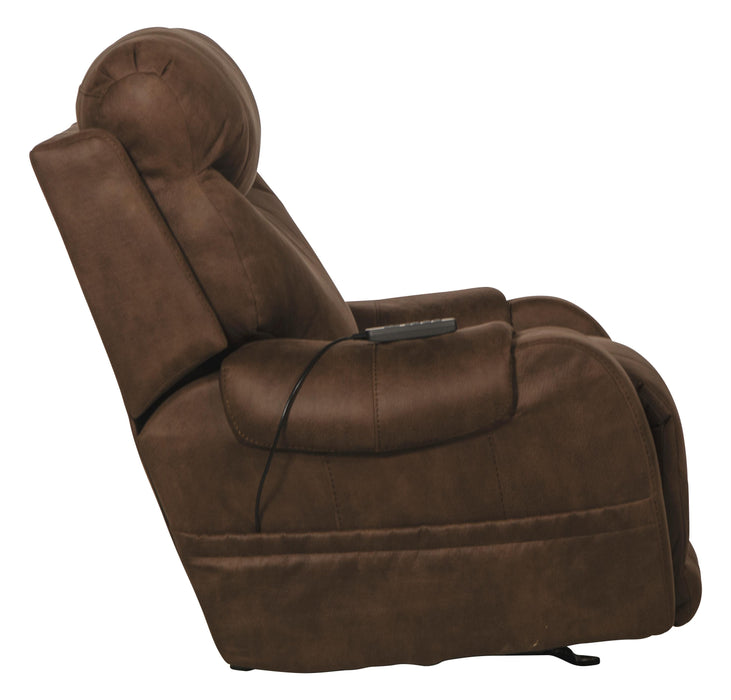 Recharger Power Rocker Recliner with Power Adjustable Headrest & Lumbar and CR3 Heat & Massage