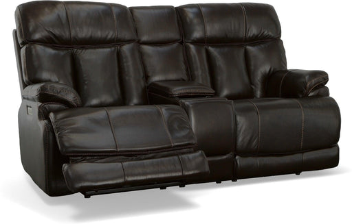 Clive Power Reclining Loveseat with Console & Power Headrests & Lumbar image