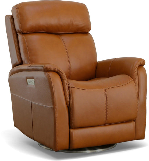 View Swivel Power Recliner with Power Headrest & Lumbar image