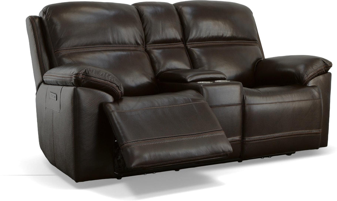 Jackson Power Reclining Loveseat with Console & Power Headrests