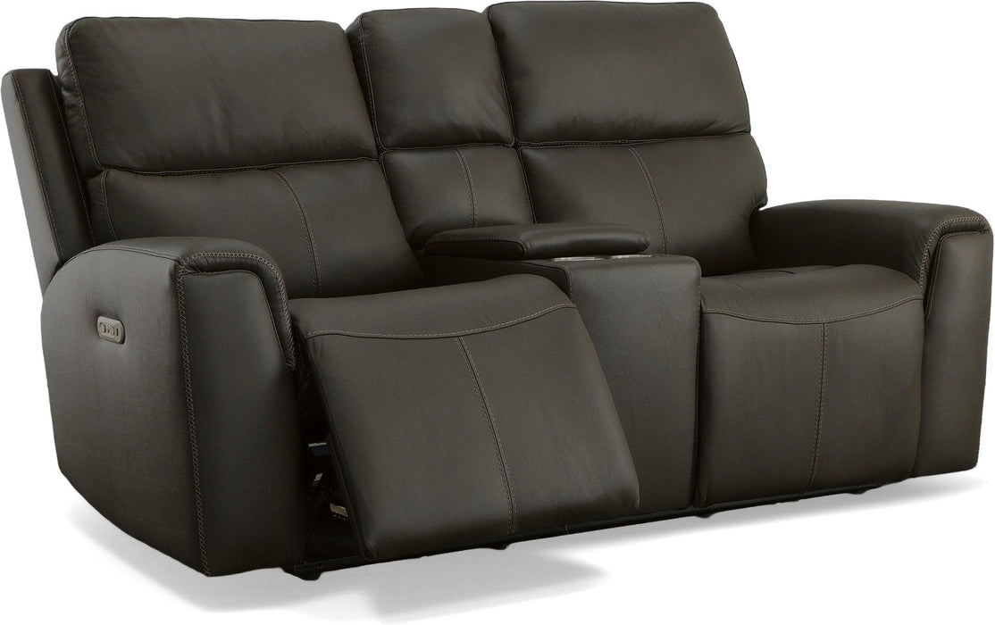 Jarvis Power Reclining Loveseat with Console & Power Headrests