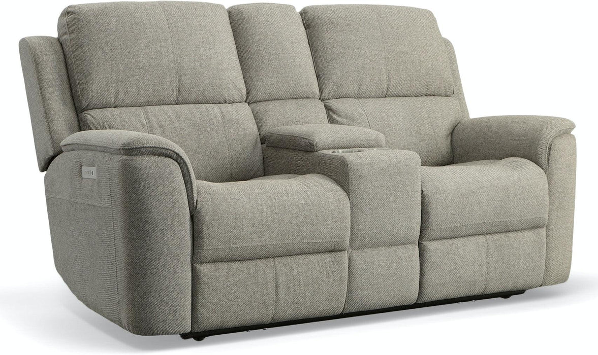 Henry Power Reclining Loveseat with Console & Power Headrests & Lumbar