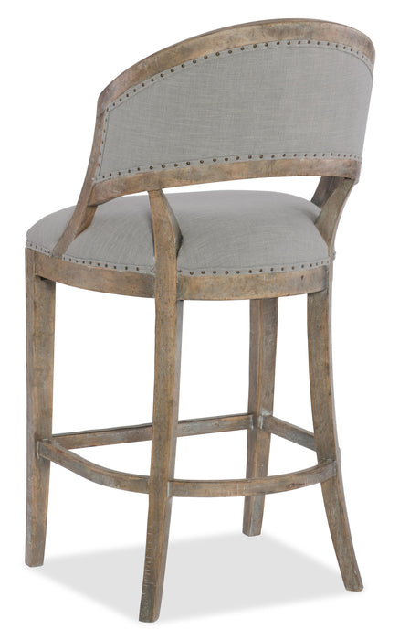 Boheme Garnier Barrel Back Bar Stool