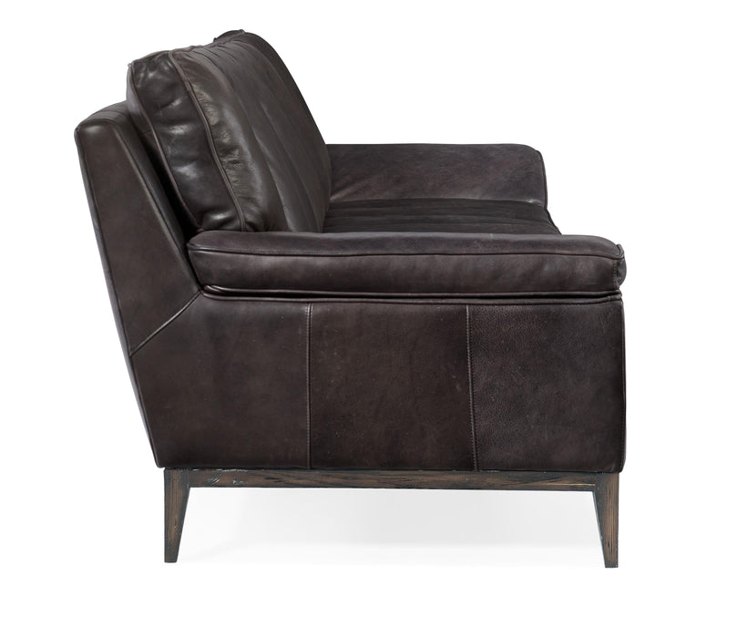 Kandor Leather Stationary Sofa