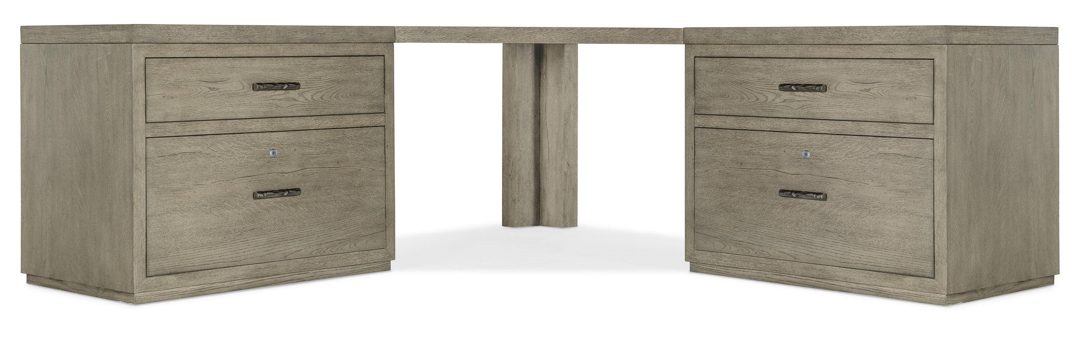 Linville Falls Corner Desk with Two Lateral Files