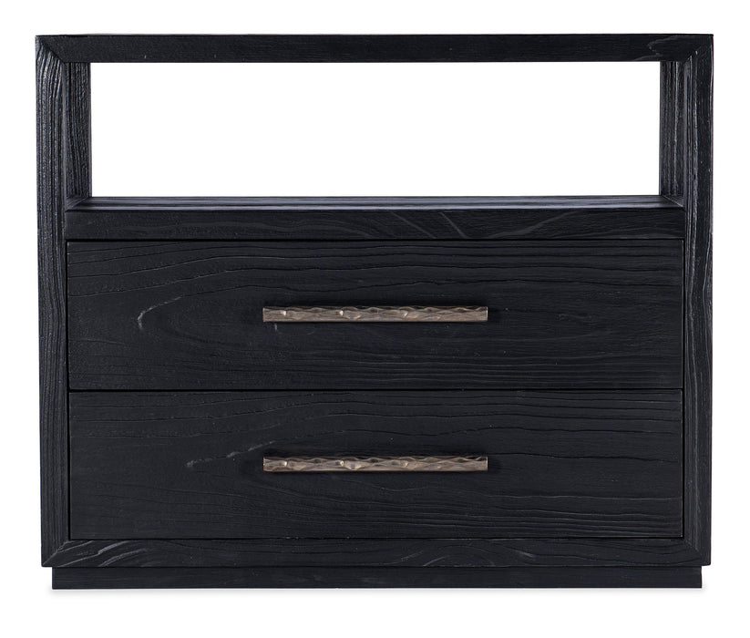 Linville Falls Shou Sugi Ban Two Drawer Nightstand