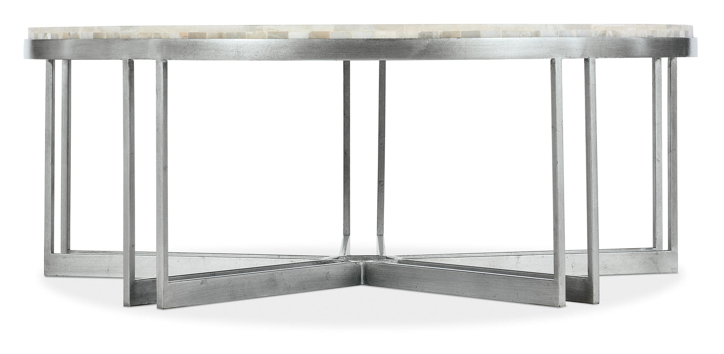 Melange Marin Round Cocktail Table